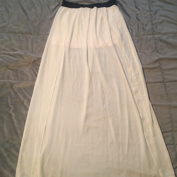 White sheer maxi skirt - Picture 1 of 3